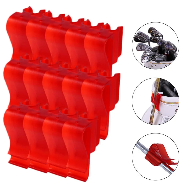 14 Pcs Golf Bag Clubs Clips Putter Holder Clubs Grip Clamp Golf Putter Clip Culbs Holder Organizer Golf Accessories for Golfer