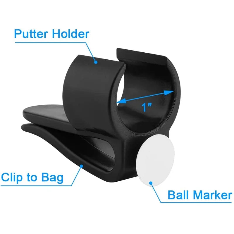 14 Pcs Golf Bag Clubs Clips Putter Holder Clubs Grip Clamp Golf Putter Clip Culbs Holder Organizer Golf Accessories for Golfer